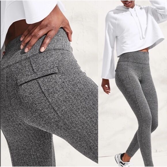 Athleta Delancey Herringbone Tight Tweed Leggings Size Small - Picture 1 of 7